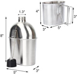 3Pcs/Set Stainless Steel Military Canteen