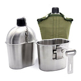 3Pcs/Set Stainless Steel Military Canteen